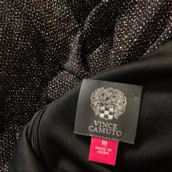 VINCE CAMUTO Jumpsuit Romper Pants Black Sparkle - Picture 7 of 14